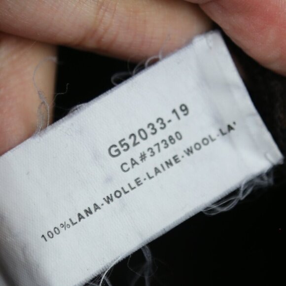 Armani Collezioni 100% Wool V-Neck Striped Long Sleeve Knit Shirt Size XXL - Picture 5 of 6